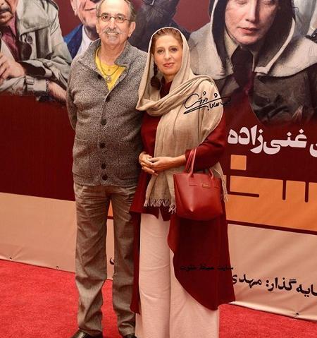 عکس فرهاد آئیش با همسرش