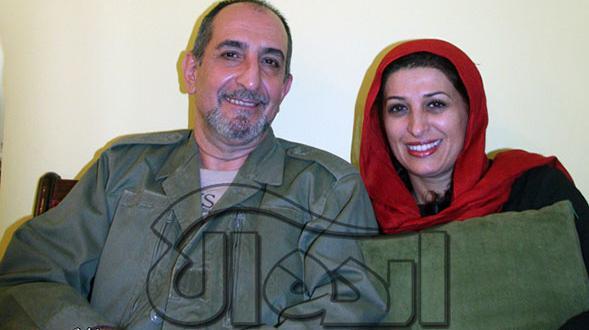 عکس فرهاد آئیش با همسرش