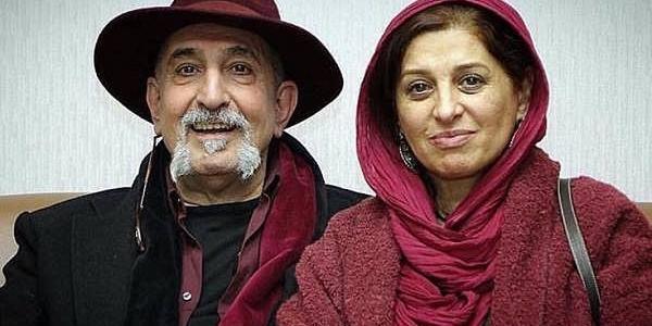 عکس فرهاد آئیش با همسرش