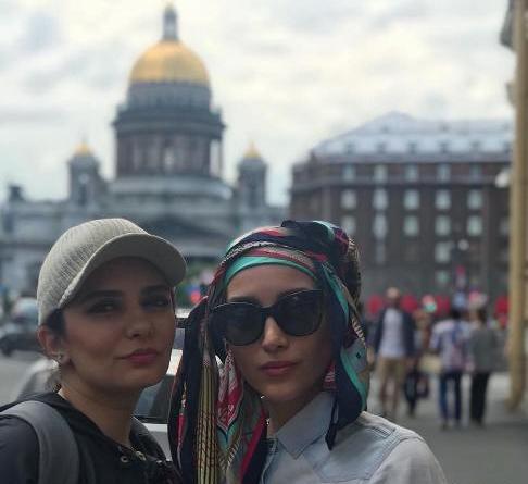 عکس بهنام بانی و لیندا کیانی در روسیه