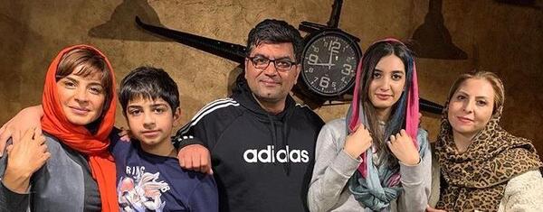 عکس خانوادگی سیما تیرانداز