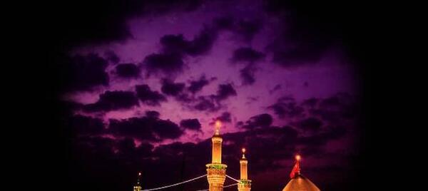 عکس غروب حرم امام حسین