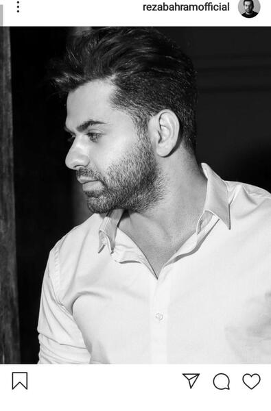 عکس سیاه سفید رضا بهرام
