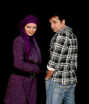 عکس سپند امیرسلیمانی با همسرش