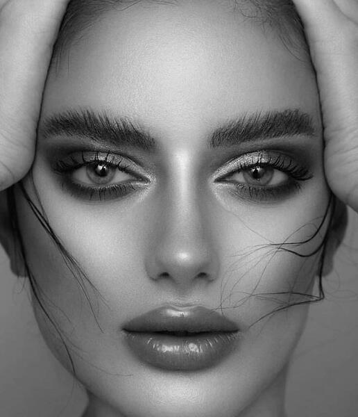 عکس نقاشی صورت رنگین کمان