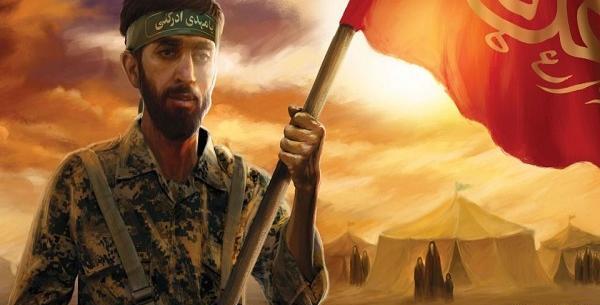 عکس شهید حججی با تفنگ