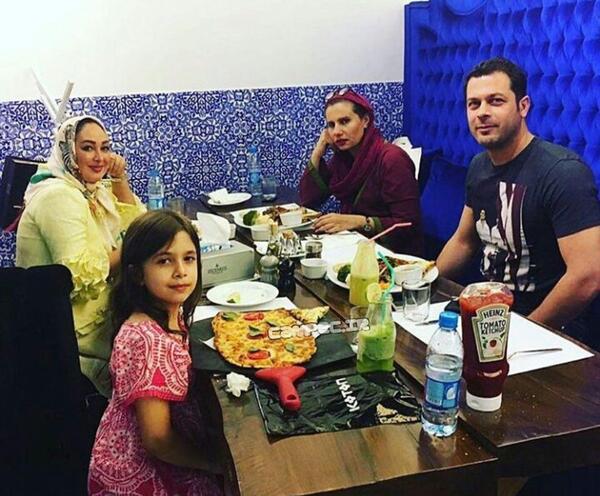 عکس پژمان بازغی با خانواده