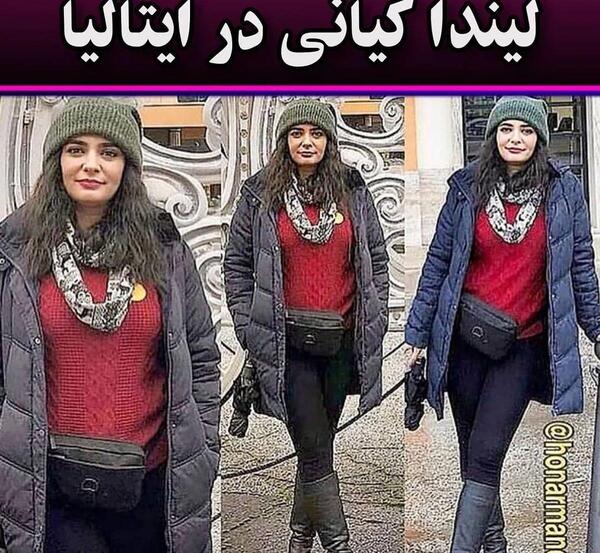 عکس لیندا کیانی در ایتالیا