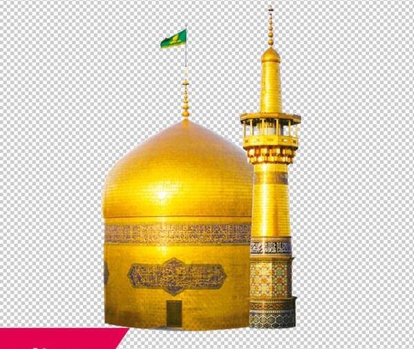عکس لایه باز گنبد امام حسین