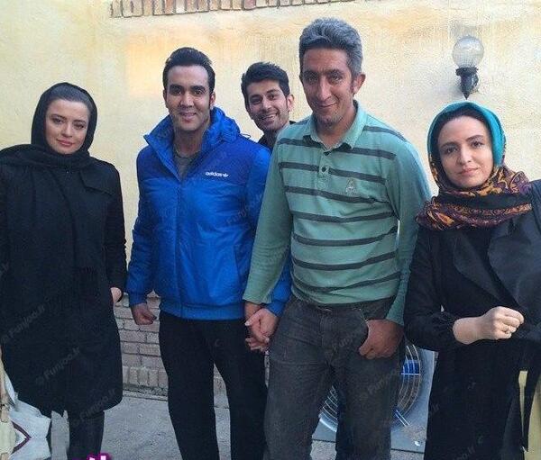 عکس پوریا پورسرخ در پشت صحنه سریال کیمیا