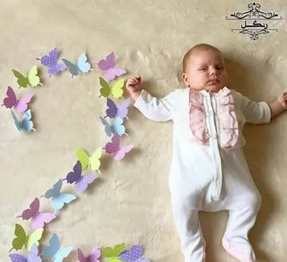 عکس ماهگرد تولد بچه