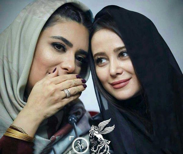عکس الناز حبیبی با طرفدارانش