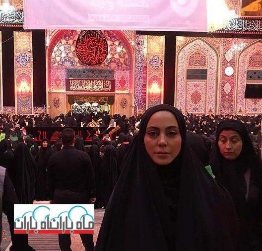 عکس شقایق فراهانی در کربلا