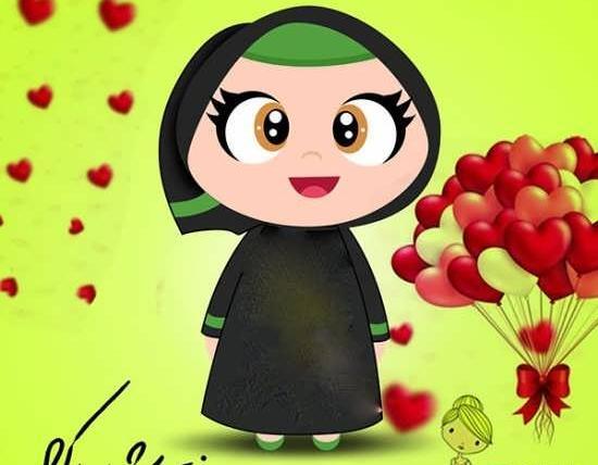 عکس نوشته روز دختر با حجاب