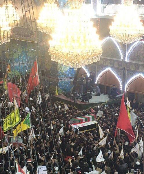 عکس استقبال امام حسین از سردار سلیمانی