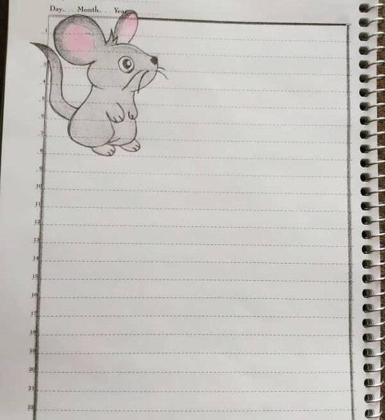 عکس ایده برای نقاشی دفتر مشق