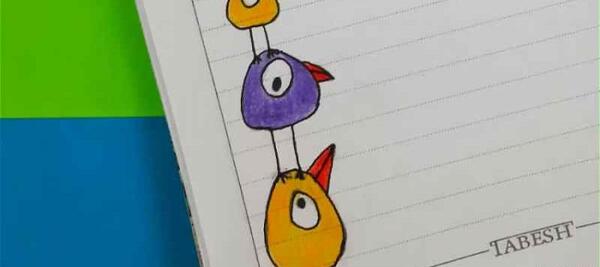 عکس ایده برای نقاشی دفتر مشق