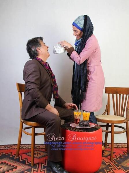 عکس رضا رویگری با همسر اولش