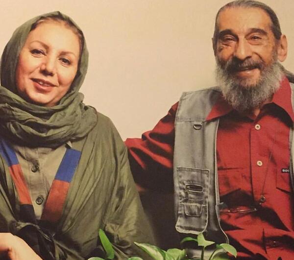 عکس برزو ارجمند با پدرش