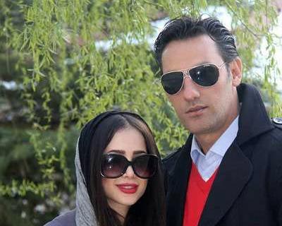 عکسهای الناز حبیبی با شوهرش
