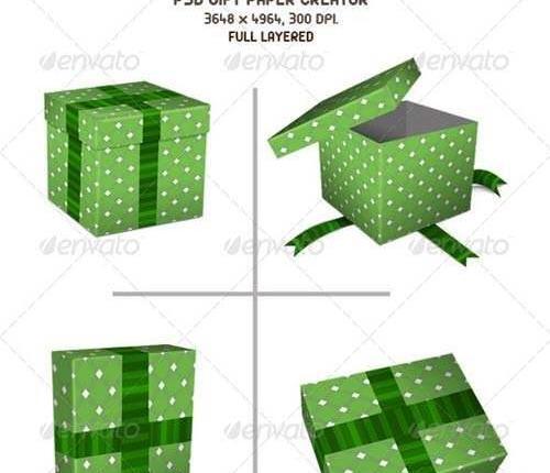 عکس لایه باز جعبه