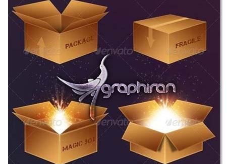 عکس لایه باز جعبه