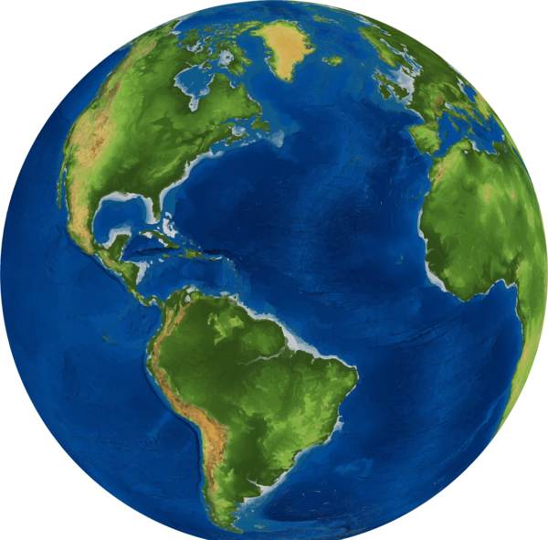 عکس png کره زمین