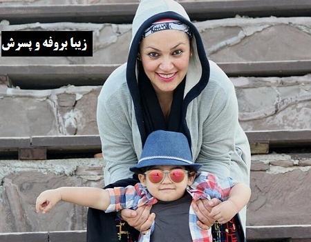 عکس جدید زیبا بروفه با پسرش