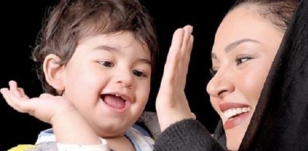 عکس جدید زیبا بروفه با پسرش