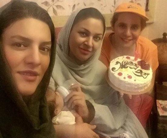 عکس جدید زیبا بروفه با پسرش