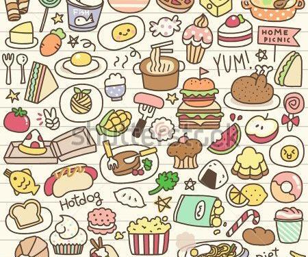 عکس نقاشی فانتزی غذا