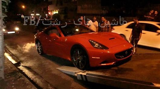 عکس ماشین فراری در رشت