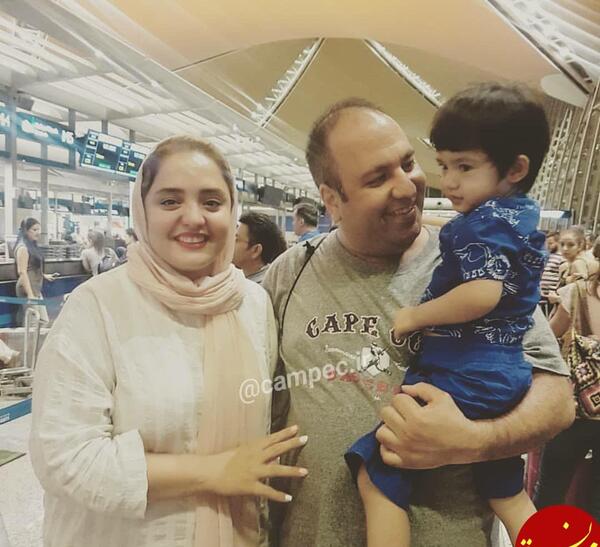 عکس علی اوجی با همسرش