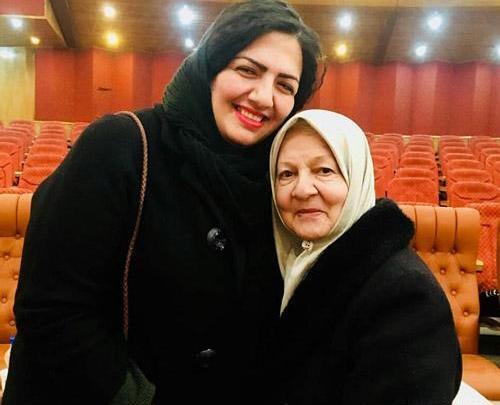 عکس رابعه مدنی و پسرش