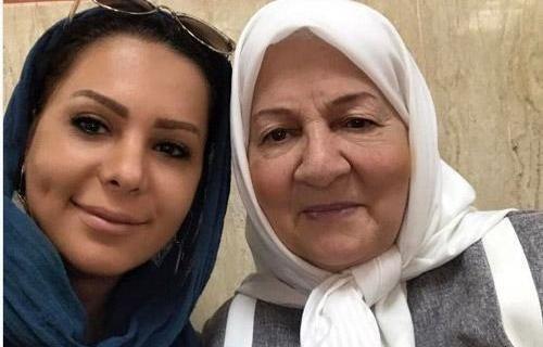 عکس رابعه مدنی و پسرش