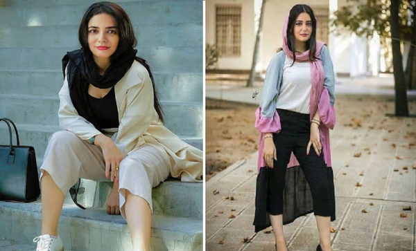 عکس لیندا کیانی با مانتو جلو باز