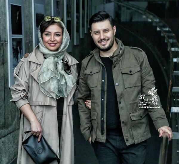 عکس جواد عزتی با نازنین بیاتی