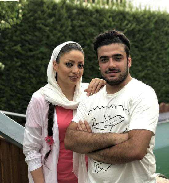 عکس سهند جاهدی با همسرش