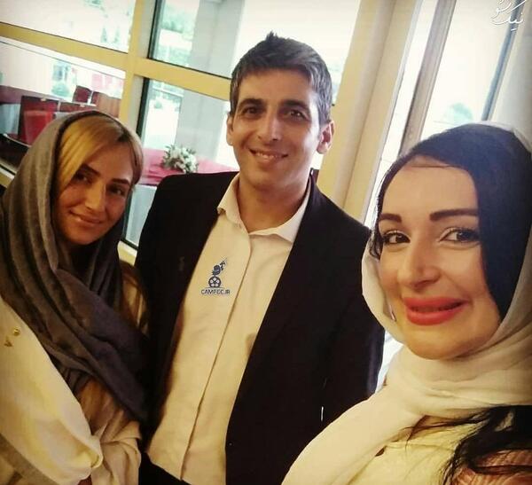 عکس پسر الهام حمیدی و همسرش