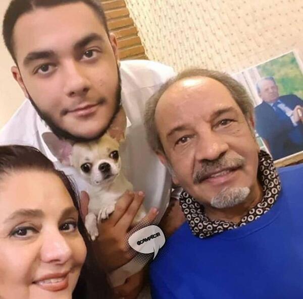 عکس بازیگر داریوش فرهنگ وهمسرش
