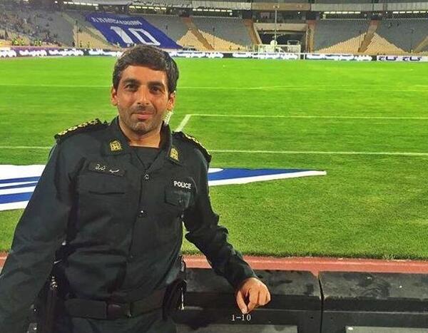 عکس حمید گودرزی در لباس پلیس