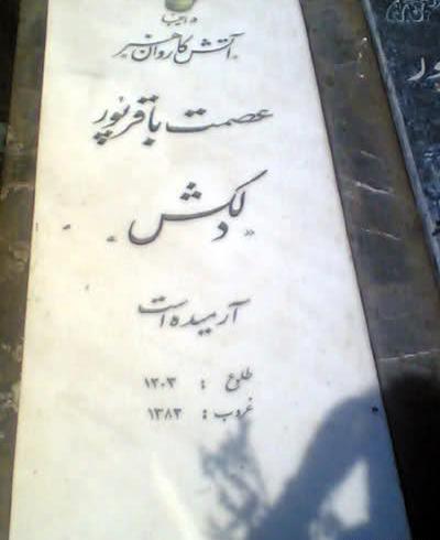 عکس سنگ قبر نعمت الله آغاسی