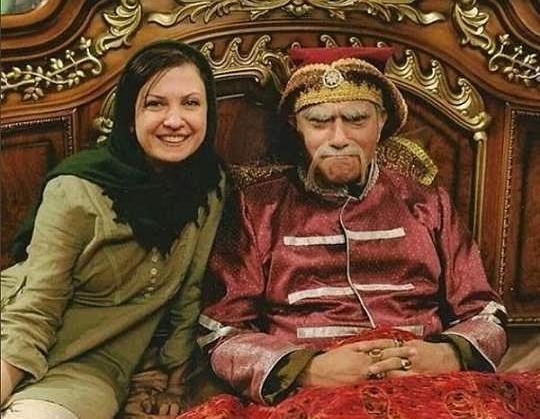عکس حمیده خیرآبادی و خانواده اش