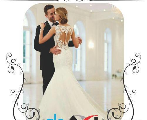 عکس ایستادن عروس داماد
