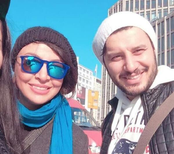 عکس جواد عزتی و همسر واقعیش