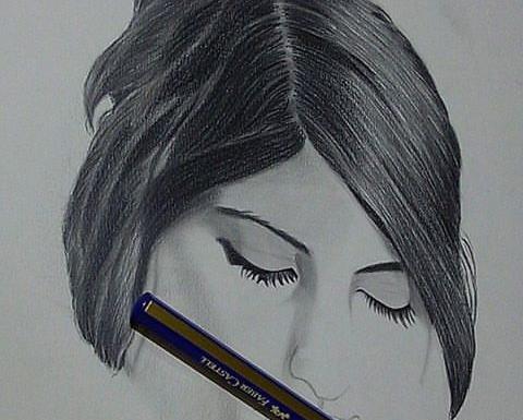 عکس نقاشی نصف صورت