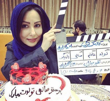 عکس تولد پرستو صالحی