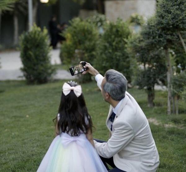 عکسهای امیرمهدی ژوله ودخترش
