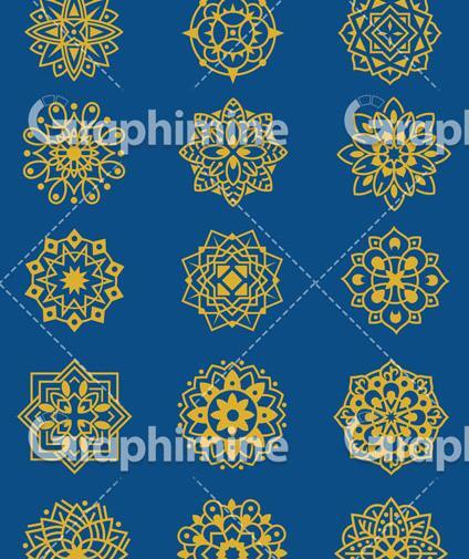 عکس دانلود وکتور طرح اسلیمی
