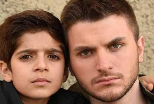 عکس امین حیایی پسرش